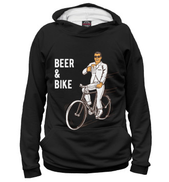 Женское Худи Велосипед и пиво