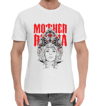 Мужская Хлопковая футболка Матушка россия