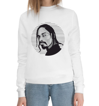 Женский Хлопковый свитшот Snoop Dogg