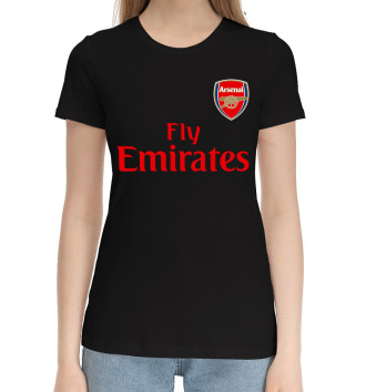 Женская Хлопковая футболка Arsenal
