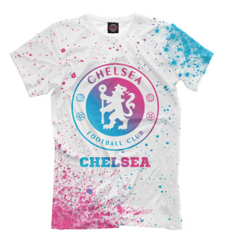 Мужская Футболка Chelsea Neon Gradient (цветные брызги)