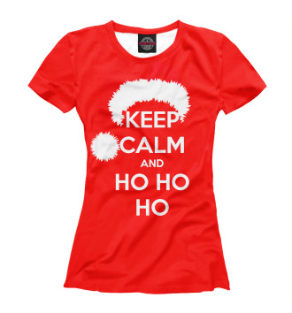 Футболка для девочек Keep calm and ho ho ho