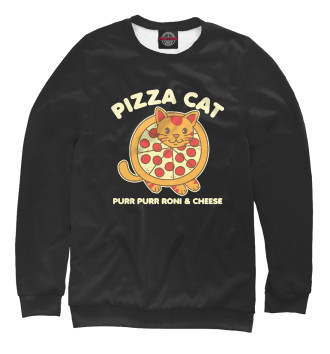 Свитшот для девочек Pizza cat