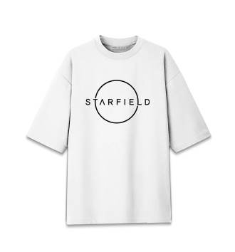 Мужская Хлопковая футболка оверсайз Starfield