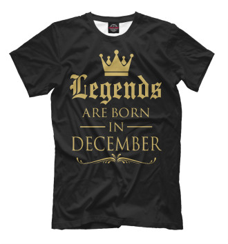 Футболка для мальчиков Декабрь - рождение легенды