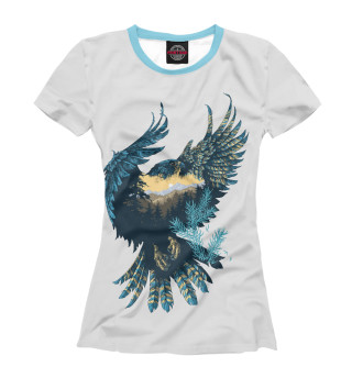 Женская футболка Горный орел