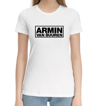 Женская Хлопковая футболка Armin van Buuren
