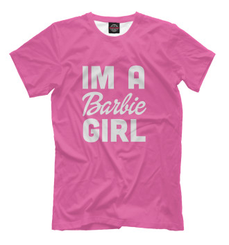 Мужская Футболка IM A Barbie GIRL