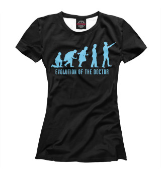 Женская футболка Doctor Who Evolution