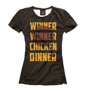 Футболка для девочек Winner winner chicken dinner