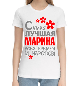 Женская Хлопковая футболка Марина
