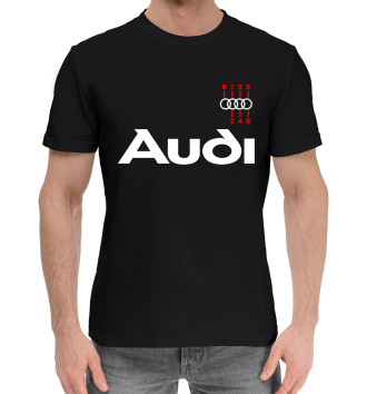 Мужская Хлопковая футболка Audi - Коробка
