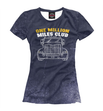 Женская Футболка One Million Miles Club