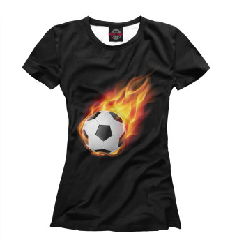Футболка для девочек Огненный мяч