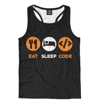 Мужская Борцовка Eat Sleep Code