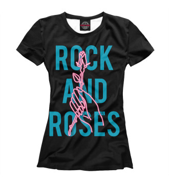 Футболка для девочек Rock and roses