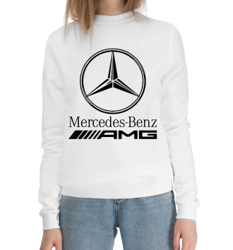 Женский Хлопковый свитшот Mersedes-Benz AMG