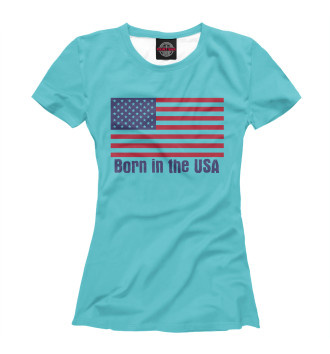 Футболка для девочек Born in the USA