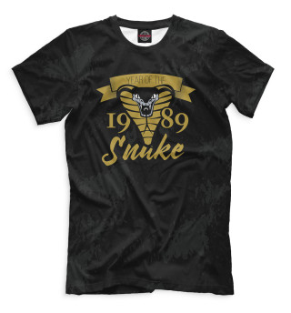 Мужская футболка Год змеи — 1989