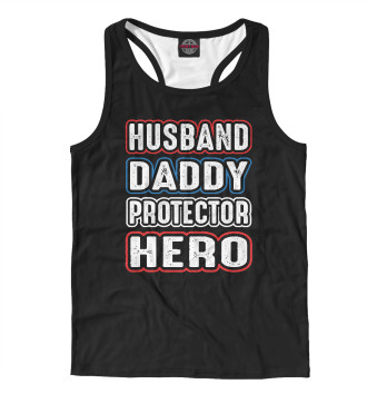 Мужская Борцовка Husband Daddy Protector Hero