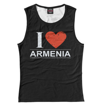 Женская Майка I Love Armenia