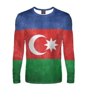 Мужской Лонгслив Флаг Азербайджана