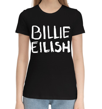 Женская Хлопковая футболка Billie Eilish