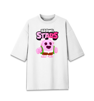 Женская Хлопковая футболка оверсайз Brawl Stars Spike