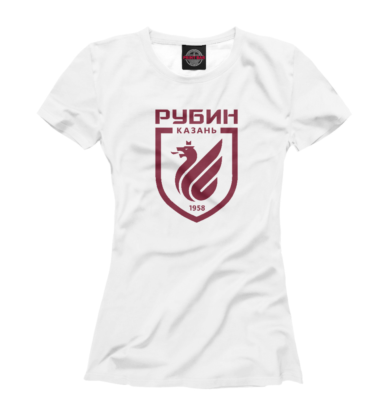 Женская Футболка ФК Рубин, артикул: FTO-642657-fut-1