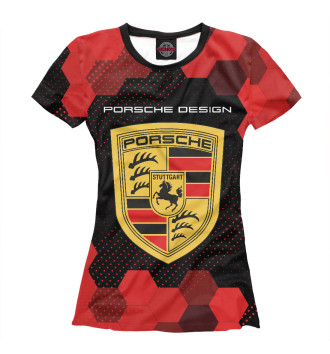 Футболка для девочек Porsche Design + Графика