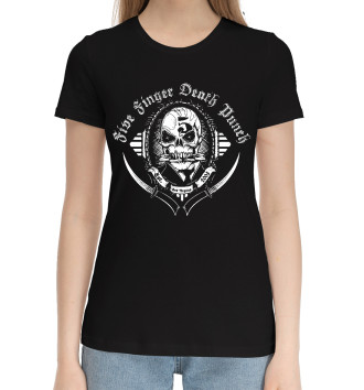 Женская Хлопковая футболка Five Finger Death Punch