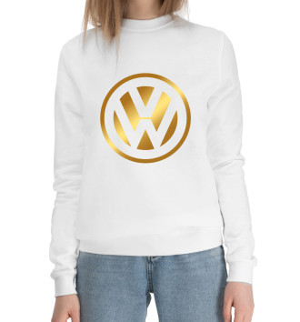 Женский Хлопковый свитшот Volkswagen Gold