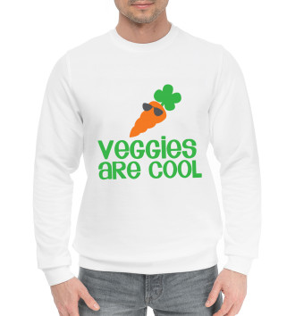 Мужской Хлопковый свитшот Veggies Are Cool