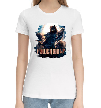 Женская Хлопковая футболка Powerwolf