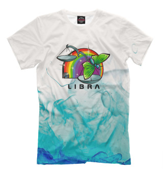 Мужская футболка 1980s Rainbow with Libra