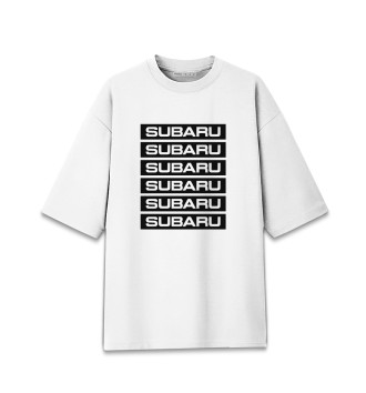 Мужская Хлопковая футболка оверсайз SUBARU