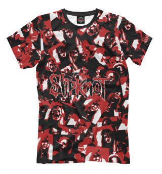 Мужская футболка SlipKnot камуфляж