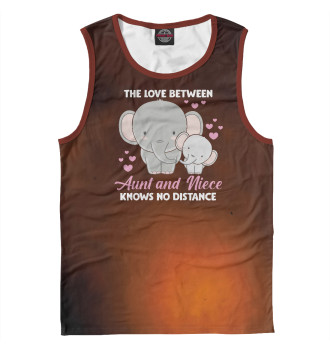 Майка для мальчиков Aunt and Love Elephant
