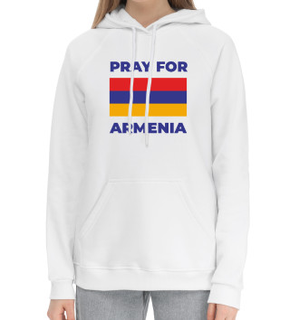 Женский Хлопковый худи Pray For Armenia