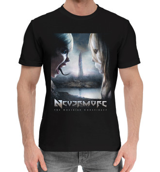 Мужская Хлопковая футболка Nevermore