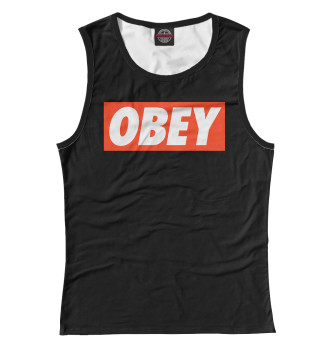 Женская Майка Obey Black