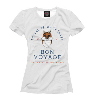 Женская футболка Fox traveler