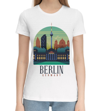 Женская Хлопковая футболка Berlin