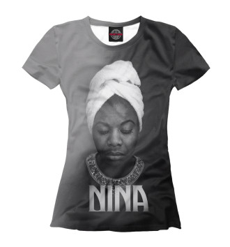 Женская Футболка Nina Simone