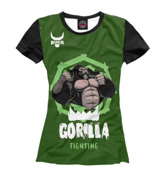 Футболка для девочек Gorilla Fighting