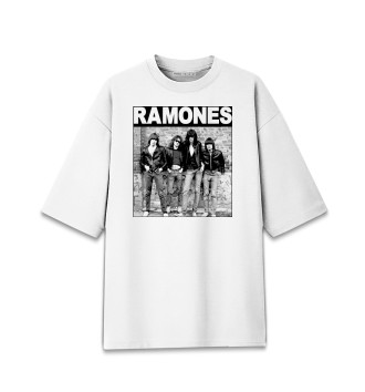 Женская Хлопковая футболка оверсайз Ramones - Ramones