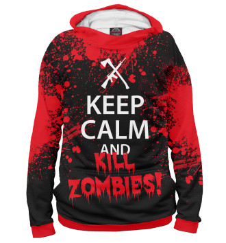 Худи для девочек Keep Calm & Kill Zombies