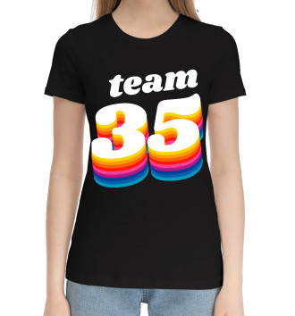 Женская Хлопковая футболка 35