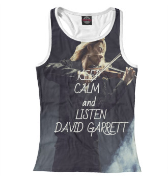 Женская Борцовка Keep calm and listen David Garrett