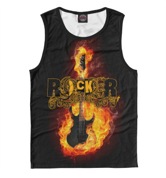 Майка для мальчиков Fire Guitar Rocker